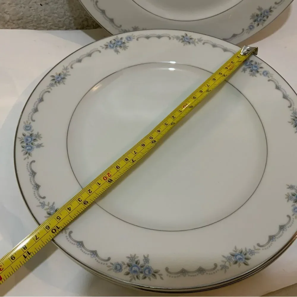 TWO Style House  anniversary dinner plates 101/2” Fine china G26